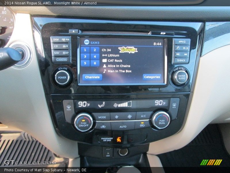 Moonlight White / Almond 2014 Nissan Rogue SL AWD
