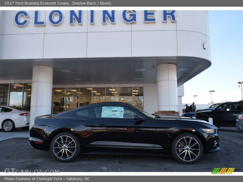 Shadow Black / Ebony 2017 Ford Mustang Ecoboost Coupe