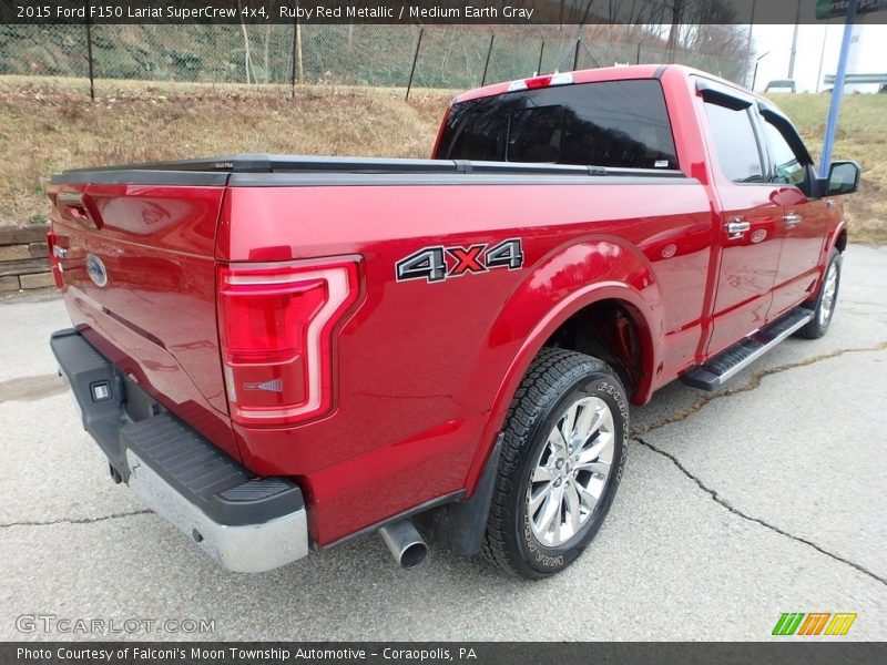 Ruby Red Metallic / Medium Earth Gray 2015 Ford F150 Lariat SuperCrew 4x4