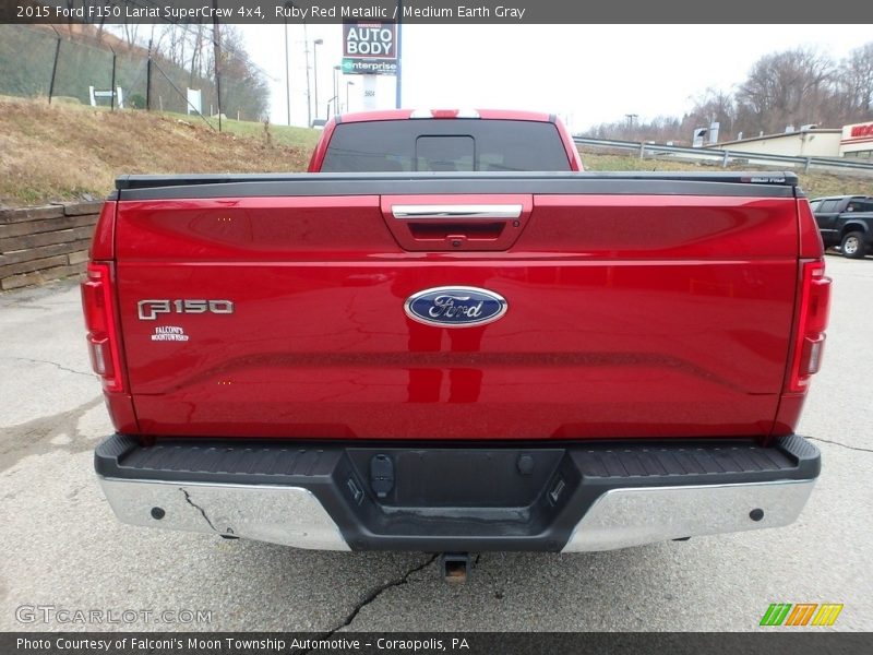 Ruby Red Metallic / Medium Earth Gray 2015 Ford F150 Lariat SuperCrew 4x4