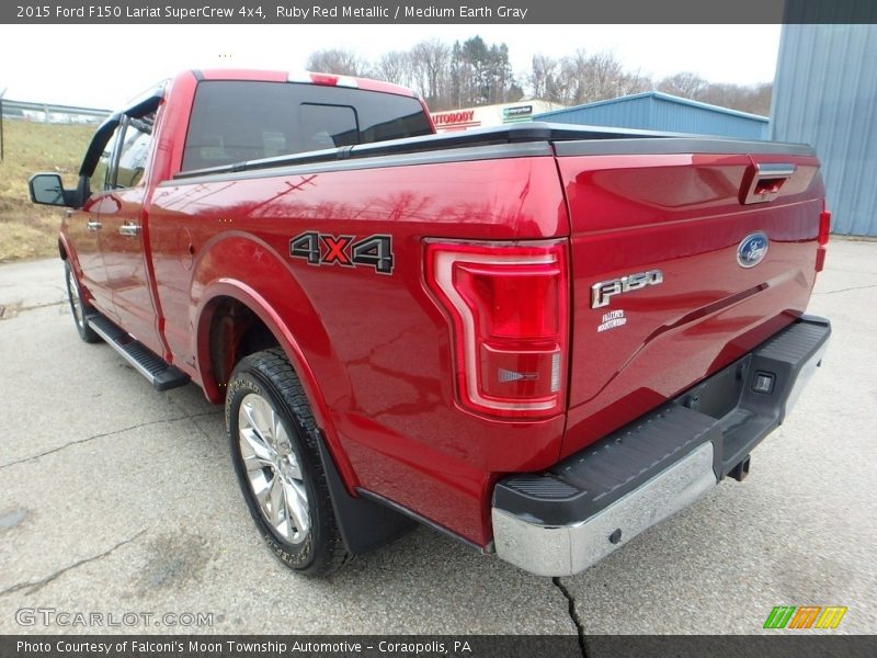 Ruby Red Metallic / Medium Earth Gray 2015 Ford F150 Lariat SuperCrew 4x4