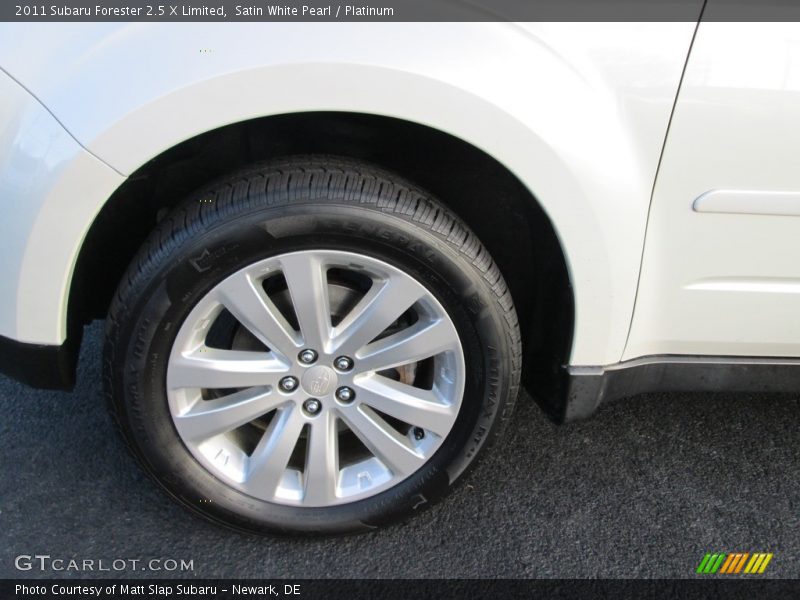Satin White Pearl / Platinum 2011 Subaru Forester 2.5 X Limited