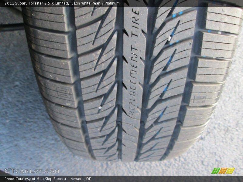 Satin White Pearl / Platinum 2011 Subaru Forester 2.5 X Limited
