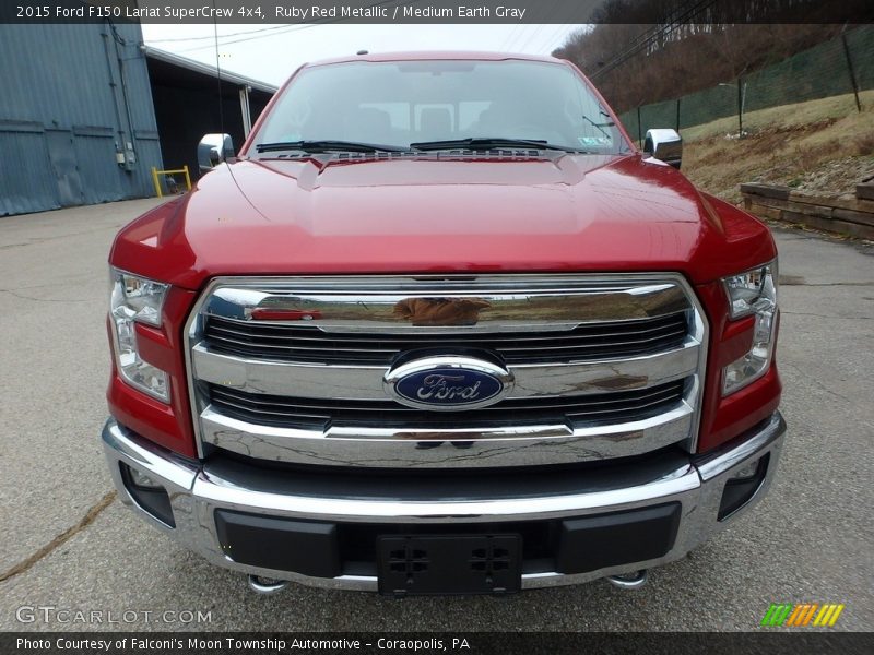 Ruby Red Metallic / Medium Earth Gray 2015 Ford F150 Lariat SuperCrew 4x4