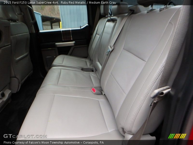 Ruby Red Metallic / Medium Earth Gray 2015 Ford F150 Lariat SuperCrew 4x4
