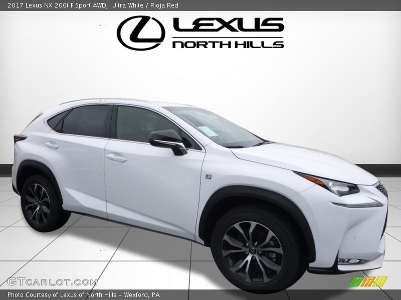 Ultra White / Rioja Red 2017 Lexus NX 200t F Sport AWD