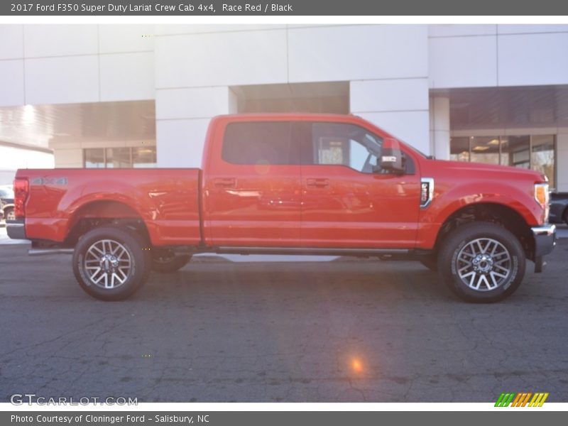 Race Red / Black 2017 Ford F350 Super Duty Lariat Crew Cab 4x4