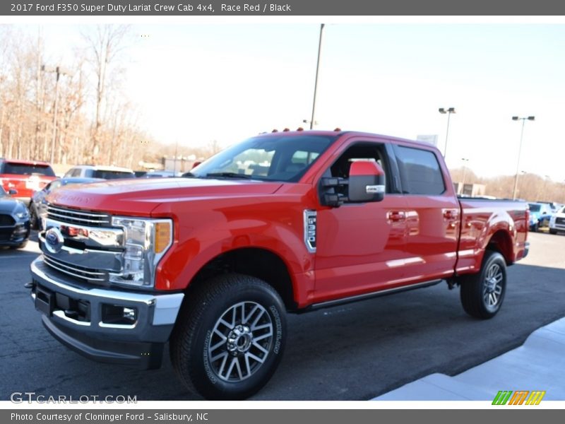 Race Red / Black 2017 Ford F350 Super Duty Lariat Crew Cab 4x4