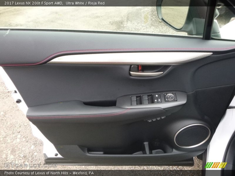 Ultra White / Rioja Red 2017 Lexus NX 200t F Sport AWD