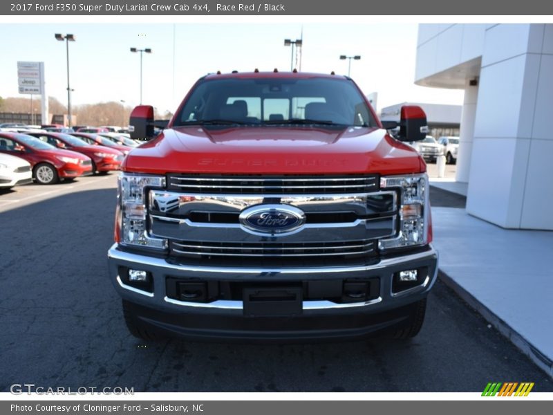 Race Red / Black 2017 Ford F350 Super Duty Lariat Crew Cab 4x4