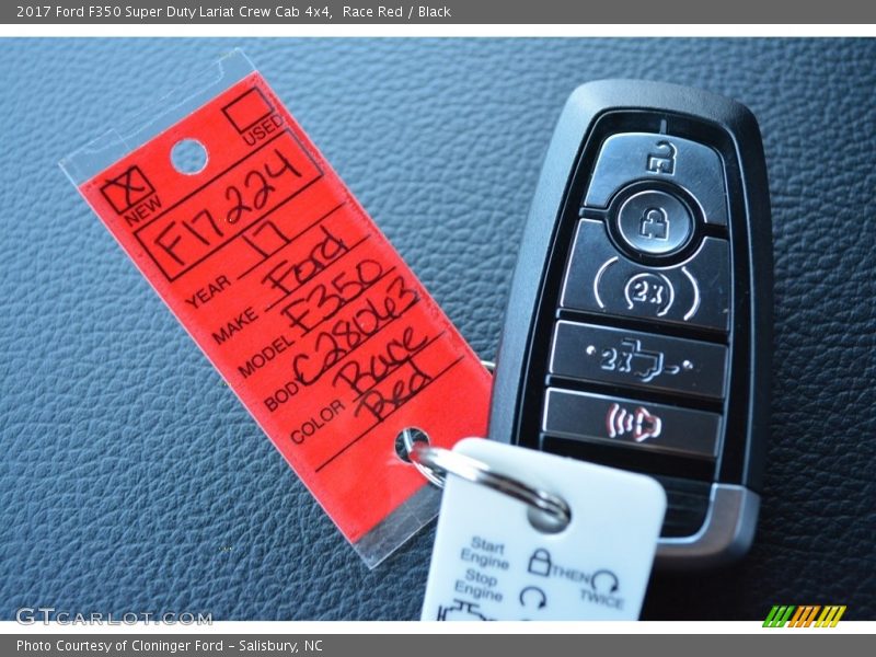 Race Red / Black 2017 Ford F350 Super Duty Lariat Crew Cab 4x4