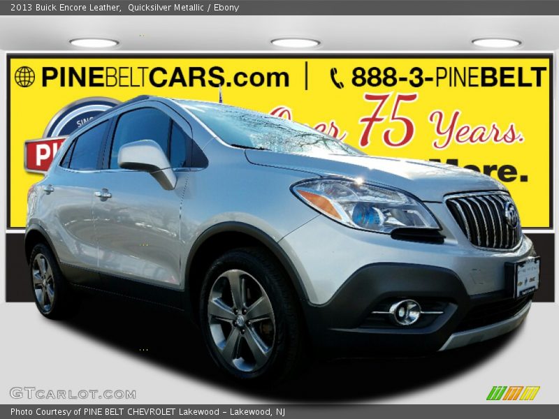 Quicksilver Metallic / Ebony 2013 Buick Encore Leather