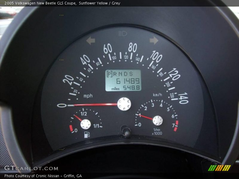 Sunflower Yellow / Grey 2005 Volkswagen New Beetle GLS Coupe