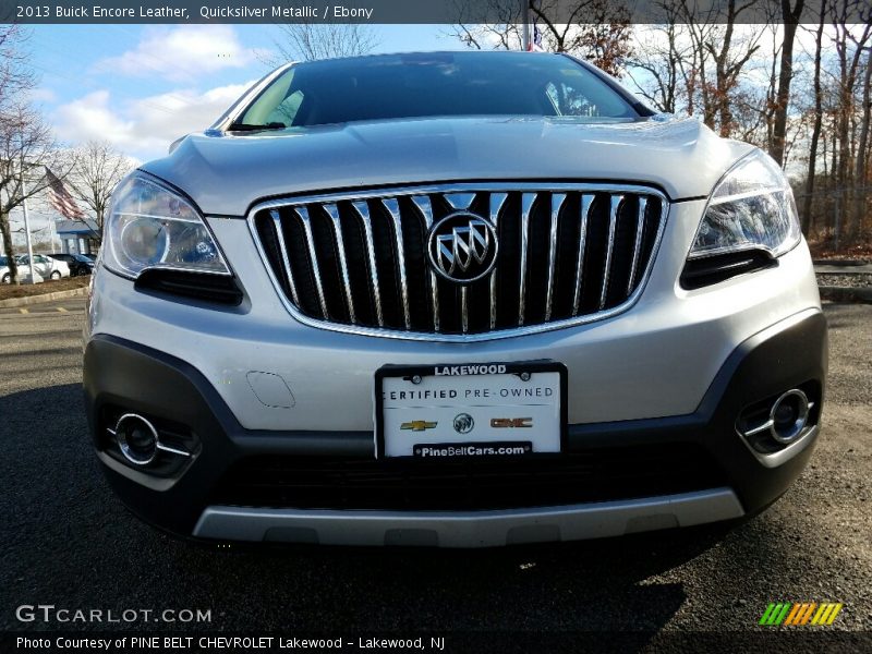 Quicksilver Metallic / Ebony 2013 Buick Encore Leather