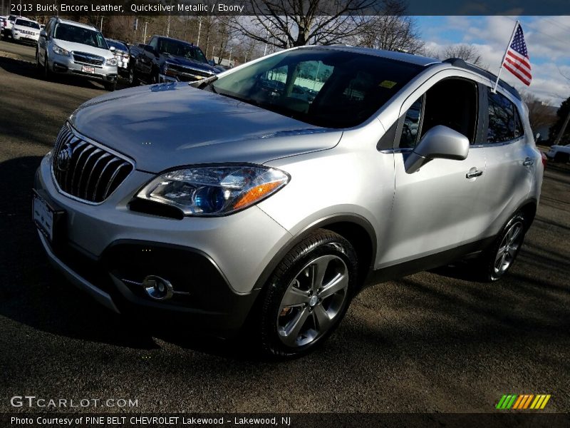 Quicksilver Metallic / Ebony 2013 Buick Encore Leather