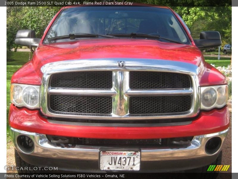 Flame Red / Dark Slate Gray 2005 Dodge Ram 2500 SLT Quad Cab 4x4