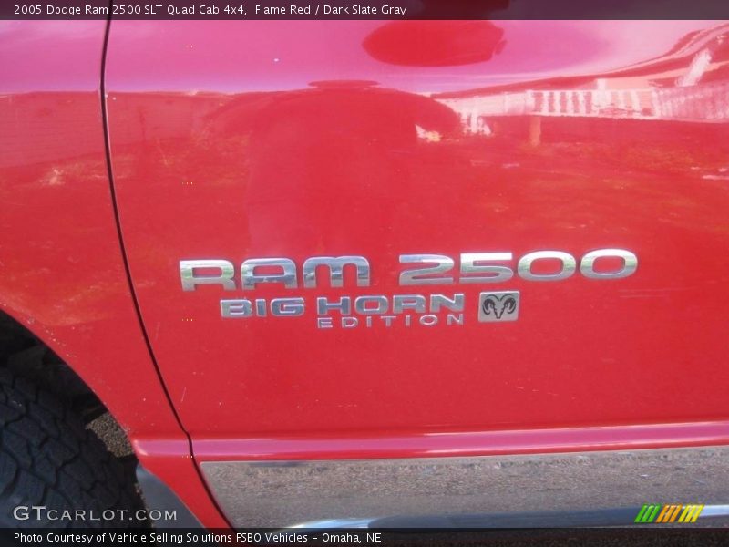 Flame Red / Dark Slate Gray 2005 Dodge Ram 2500 SLT Quad Cab 4x4