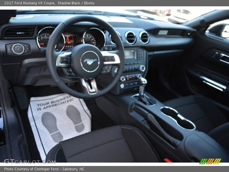 Shadow Black / Ebony 2017 Ford Mustang V6 Coupe