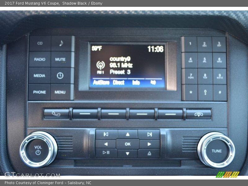 Shadow Black / Ebony 2017 Ford Mustang V6 Coupe