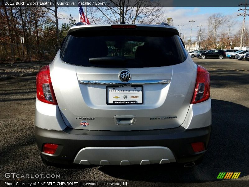 Quicksilver Metallic / Ebony 2013 Buick Encore Leather