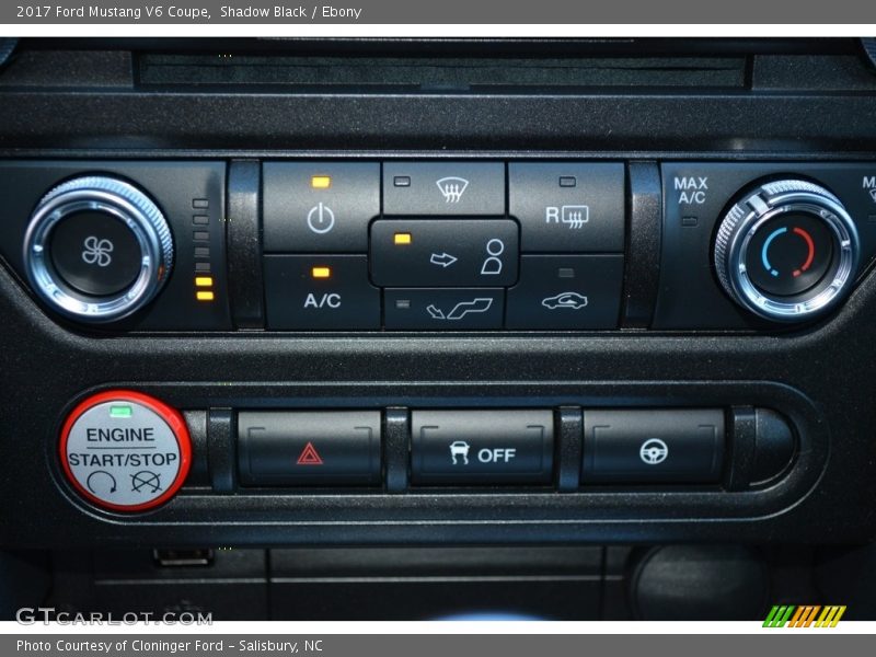 Shadow Black / Ebony 2017 Ford Mustang V6 Coupe