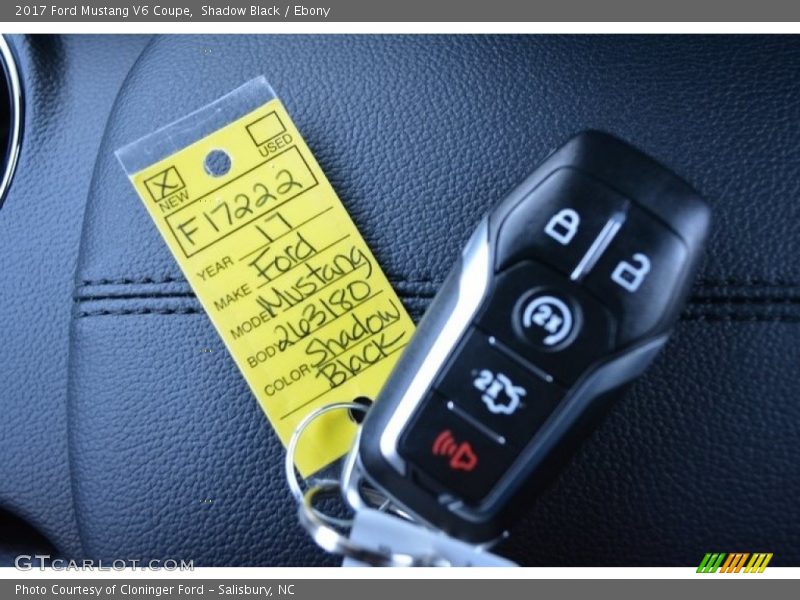 Shadow Black / Ebony 2017 Ford Mustang V6 Coupe