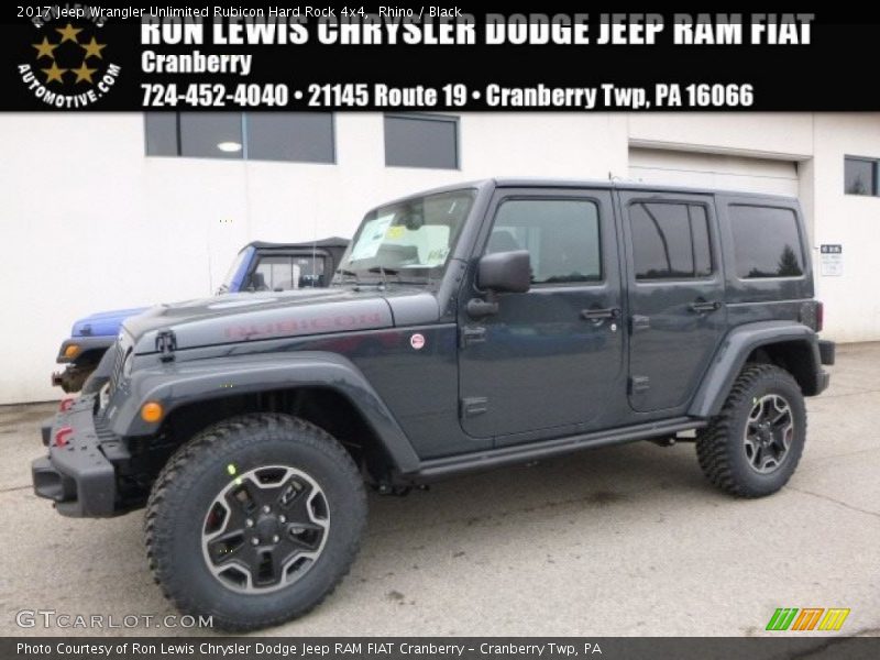 Rhino / Black 2017 Jeep Wrangler Unlimited Rubicon Hard Rock 4x4