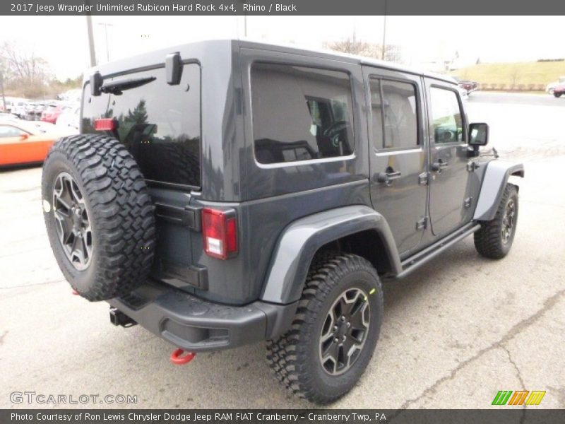 Rhino / Black 2017 Jeep Wrangler Unlimited Rubicon Hard Rock 4x4