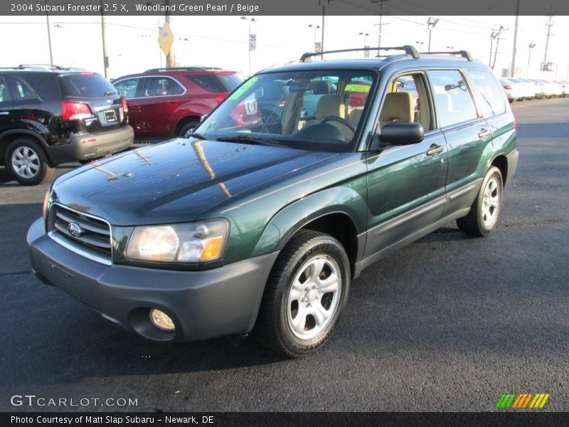 Woodland Green Pearl / Beige 2004 Subaru Forester 2.5 X