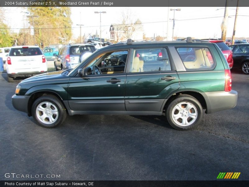 Woodland Green Pearl / Beige 2004 Subaru Forester 2.5 X