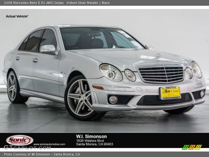 Iridium Silver Metallic / Black 2008 Mercedes-Benz E 63 AMG Sedan