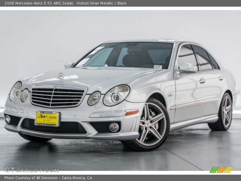 Iridium Silver Metallic / Black 2008 Mercedes-Benz E 63 AMG Sedan