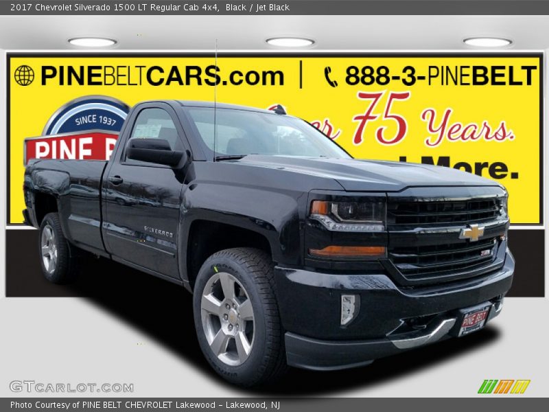 Black / Jet Black 2017 Chevrolet Silverado 1500 LT Regular Cab 4x4