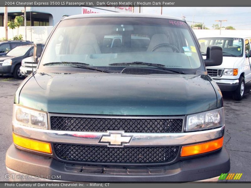 Dark Green Metallic / Medium Dark Pewter 2004 Chevrolet Express 3500 LS Passenger Van