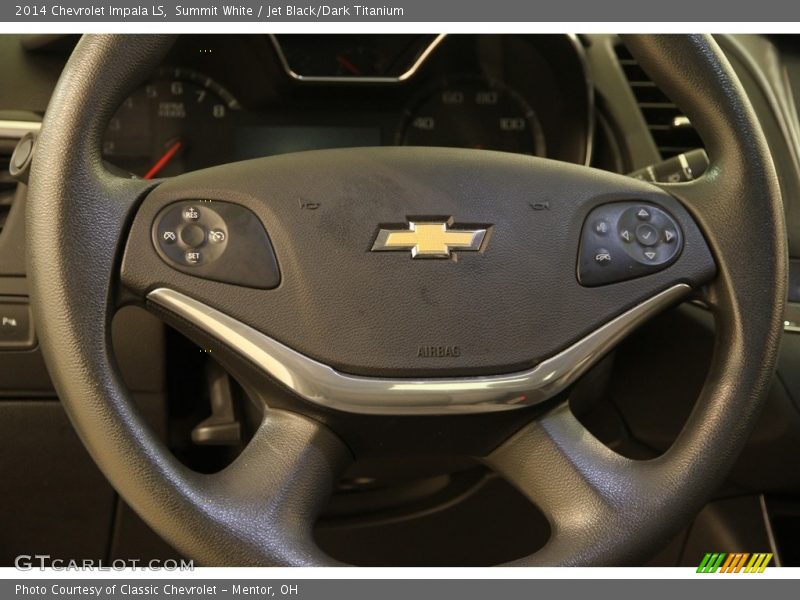 Summit White / Jet Black/Dark Titanium 2014 Chevrolet Impala LS