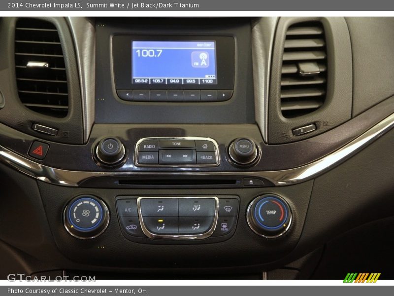 Summit White / Jet Black/Dark Titanium 2014 Chevrolet Impala LS