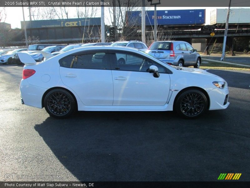 Crystal White Pearl / Carbon Black 2016 Subaru WRX STI
