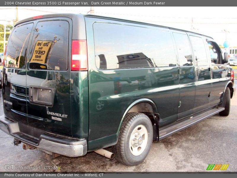 Dark Green Metallic / Medium Dark Pewter 2004 Chevrolet Express 3500 LS Passenger Van