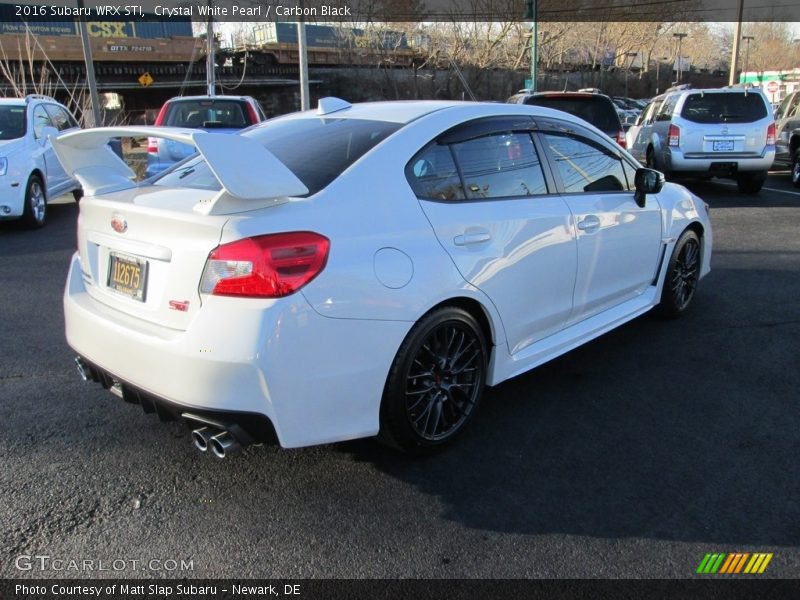 Crystal White Pearl / Carbon Black 2016 Subaru WRX STI