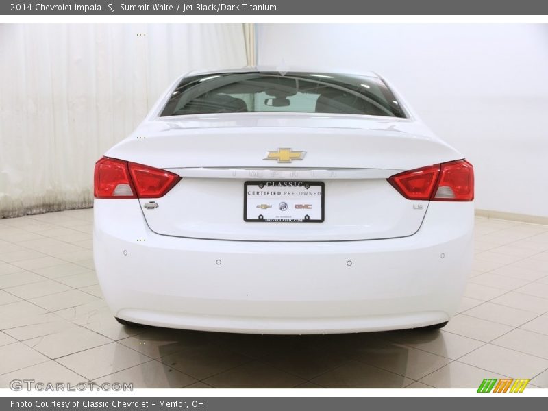 Summit White / Jet Black/Dark Titanium 2014 Chevrolet Impala LS