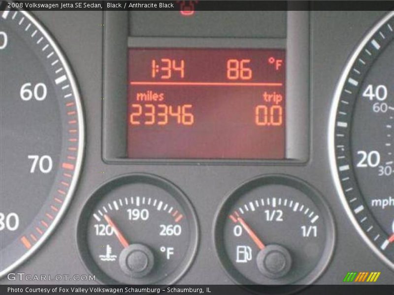 Black / Anthracite Black 2008 Volkswagen Jetta SE Sedan