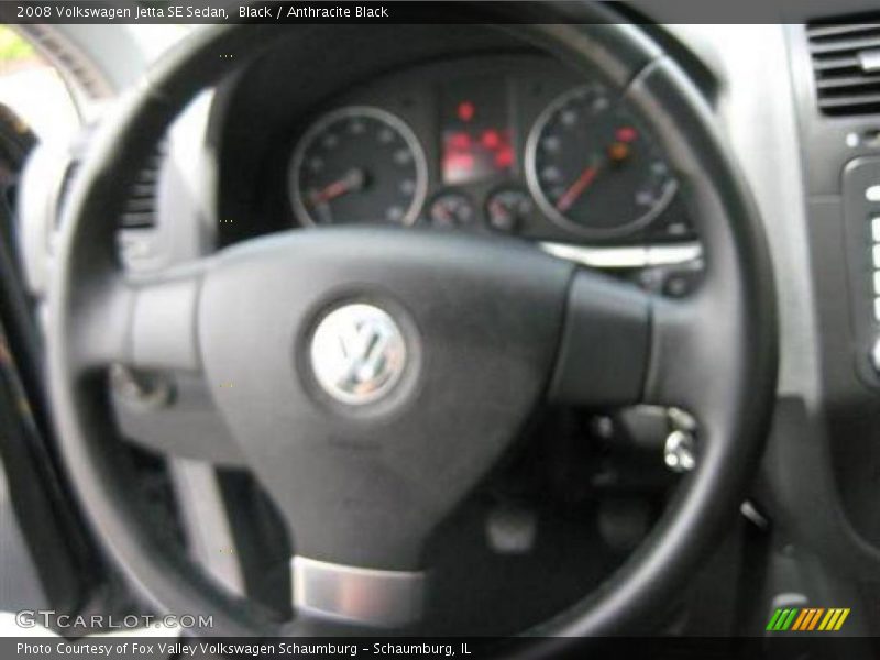 Black / Anthracite Black 2008 Volkswagen Jetta SE Sedan