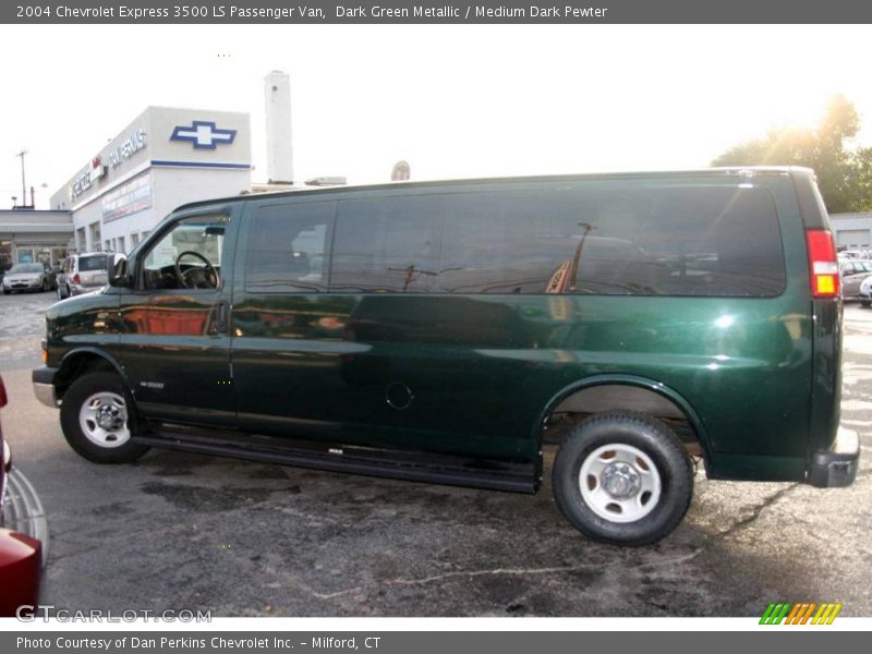 Dark Green Metallic / Medium Dark Pewter 2004 Chevrolet Express 3500 LS Passenger Van