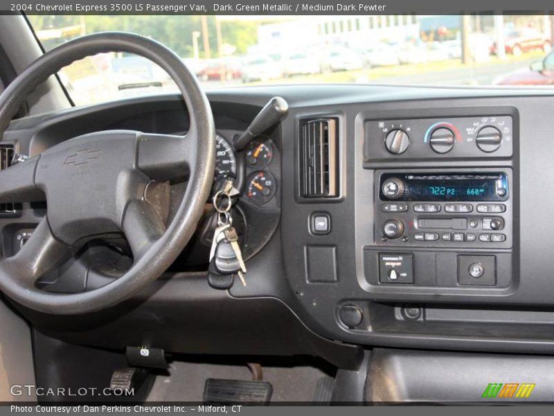 Dark Green Metallic / Medium Dark Pewter 2004 Chevrolet Express 3500 LS Passenger Van