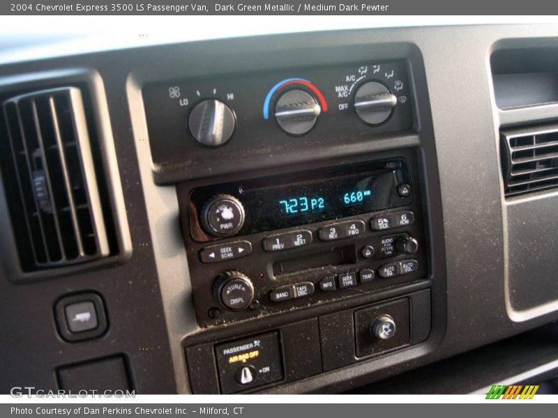 Dark Green Metallic / Medium Dark Pewter 2004 Chevrolet Express 3500 LS Passenger Van