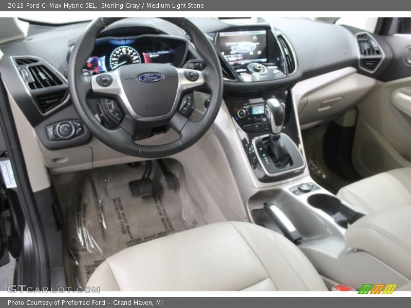 Sterling Gray / Medium Light Stone 2013 Ford C-Max Hybrid SEL
