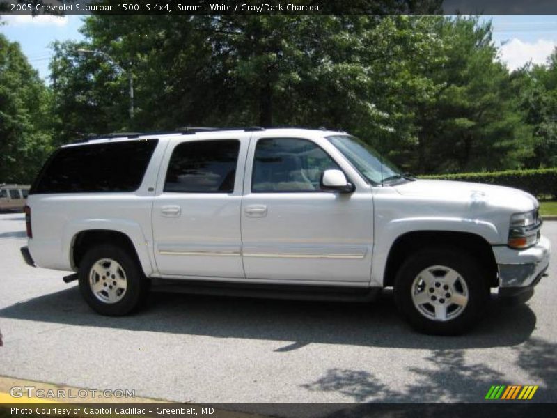 Summit White / Gray/Dark Charcoal 2005 Chevrolet Suburban 1500 LS 4x4