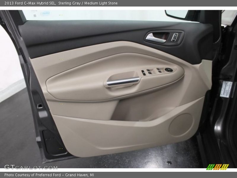 Sterling Gray / Medium Light Stone 2013 Ford C-Max Hybrid SEL