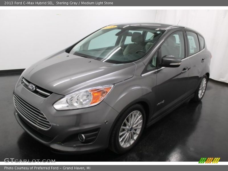 Sterling Gray / Medium Light Stone 2013 Ford C-Max Hybrid SEL