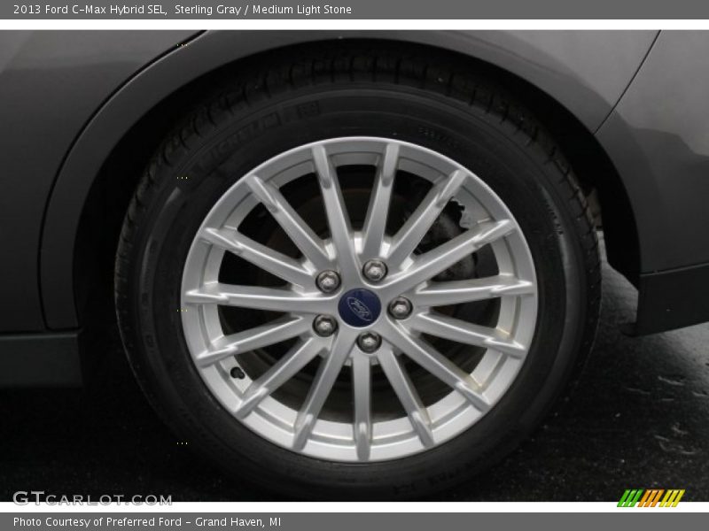 Sterling Gray / Medium Light Stone 2013 Ford C-Max Hybrid SEL
